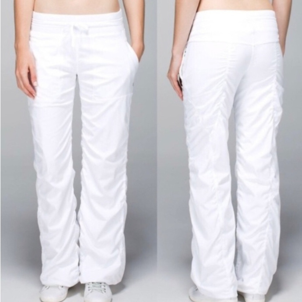 Lululemon Dance Studio Mid Rise Joggers Pants White 0 XS